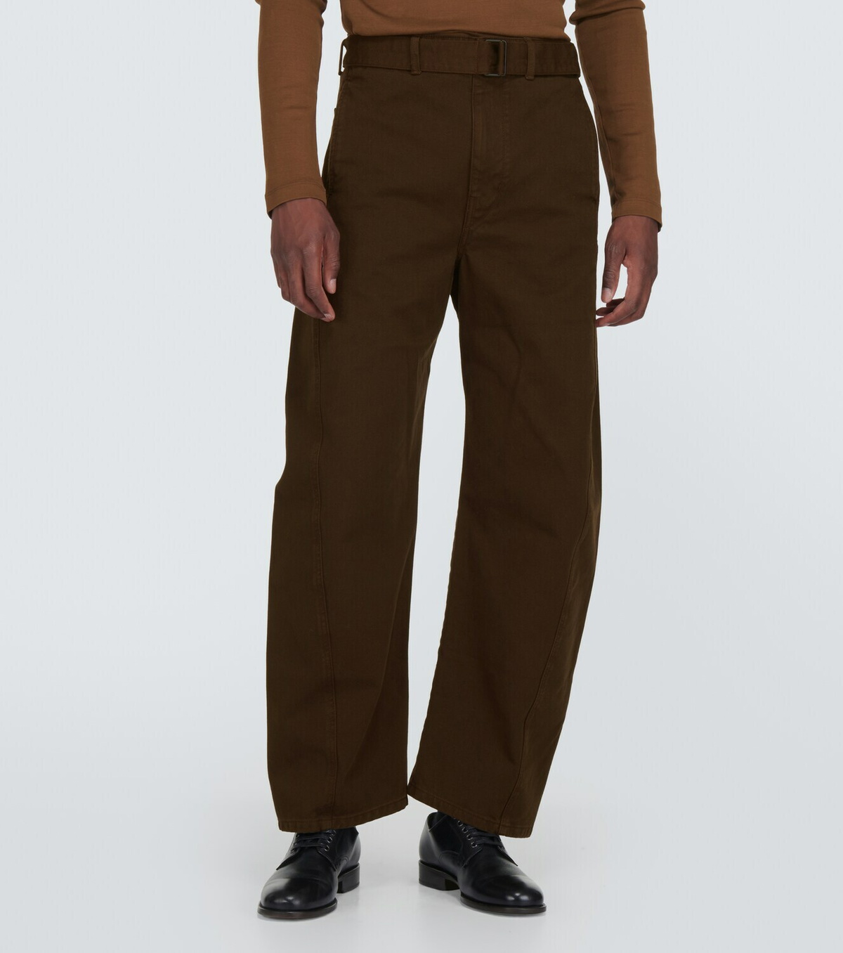 Lemaire Unisex Twisted Pants Brown main image 1