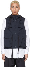 Engineered Garments Navy Canvas Field Vest