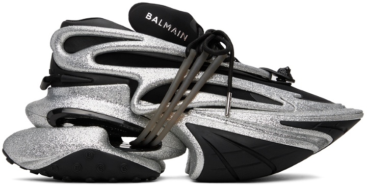 Photo: Balmain Silver Unicorn Sneakers