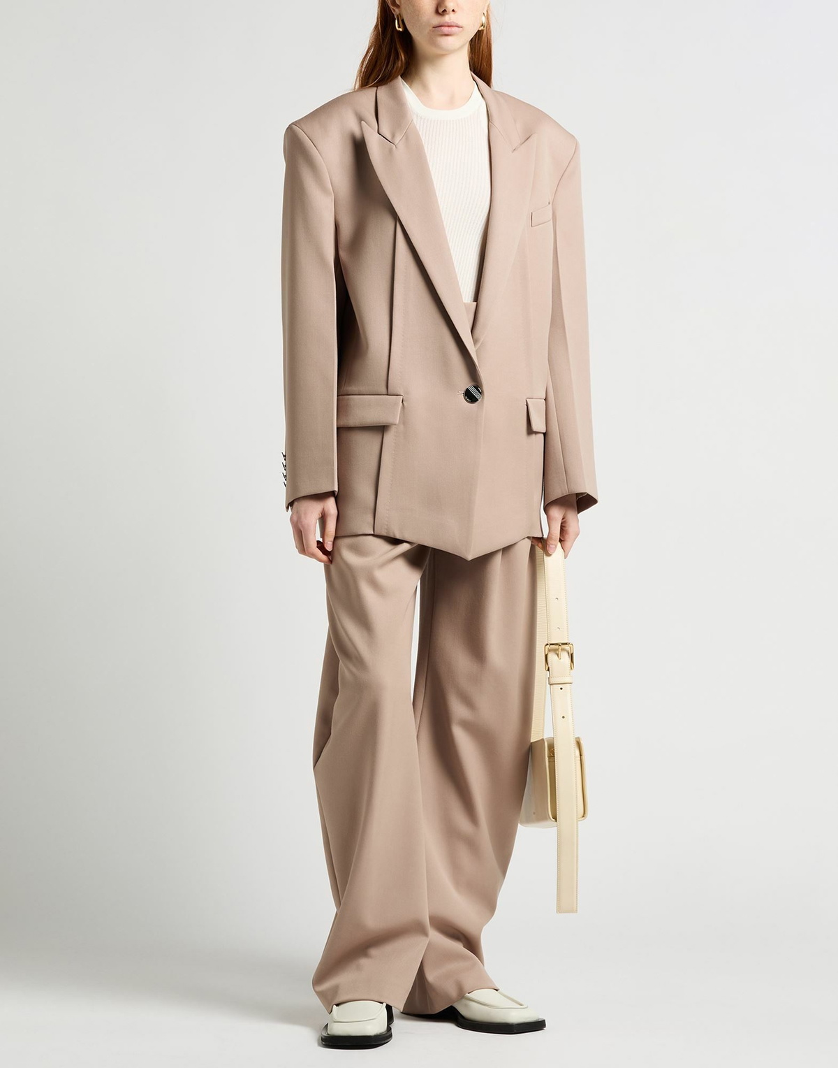 The Attico Womens Blazer Sand