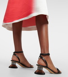 Loewe Petal leather sandals