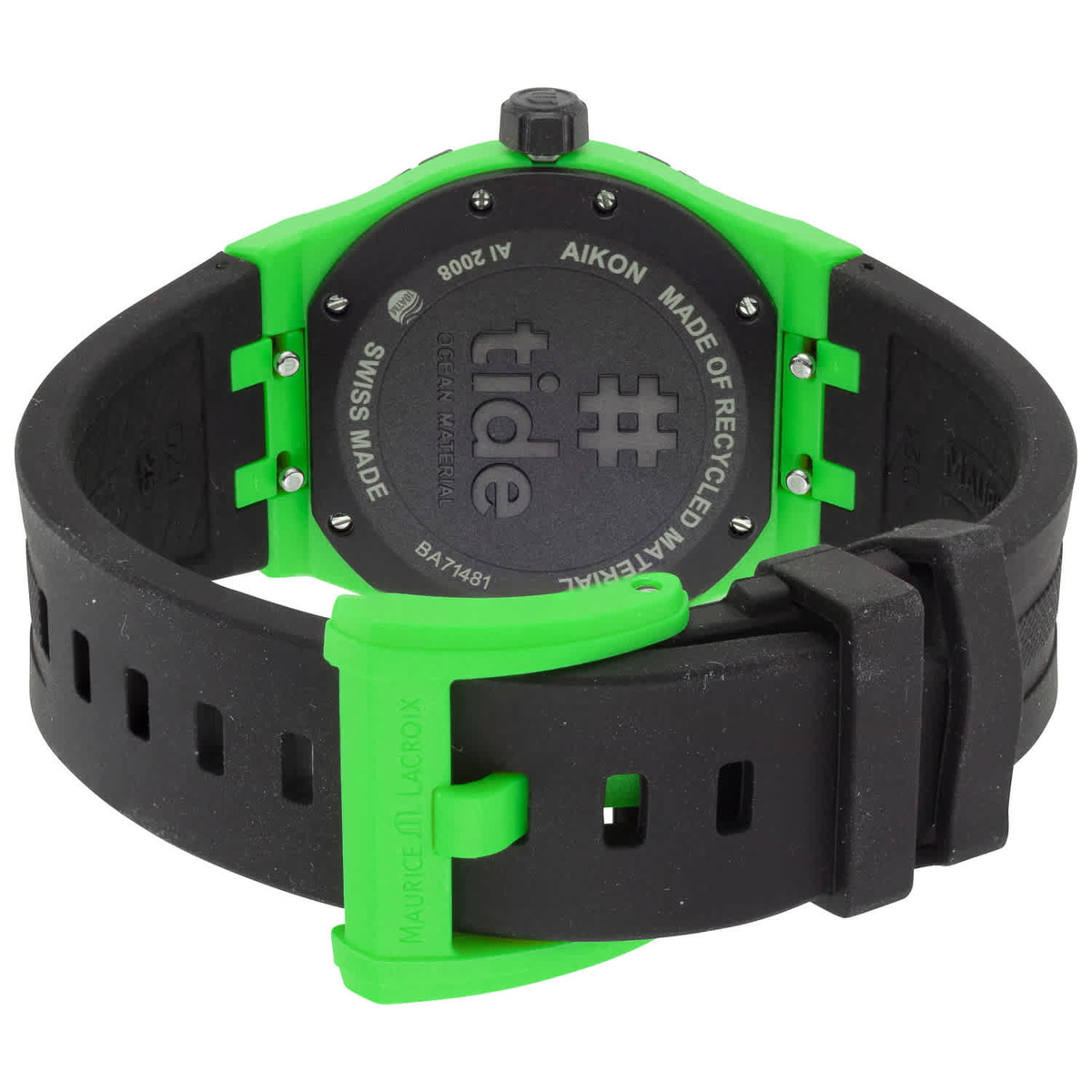 Maurice Lacroix Aikon Tide Quartz Green Dial Mens Watch AI2008-70070-300-0