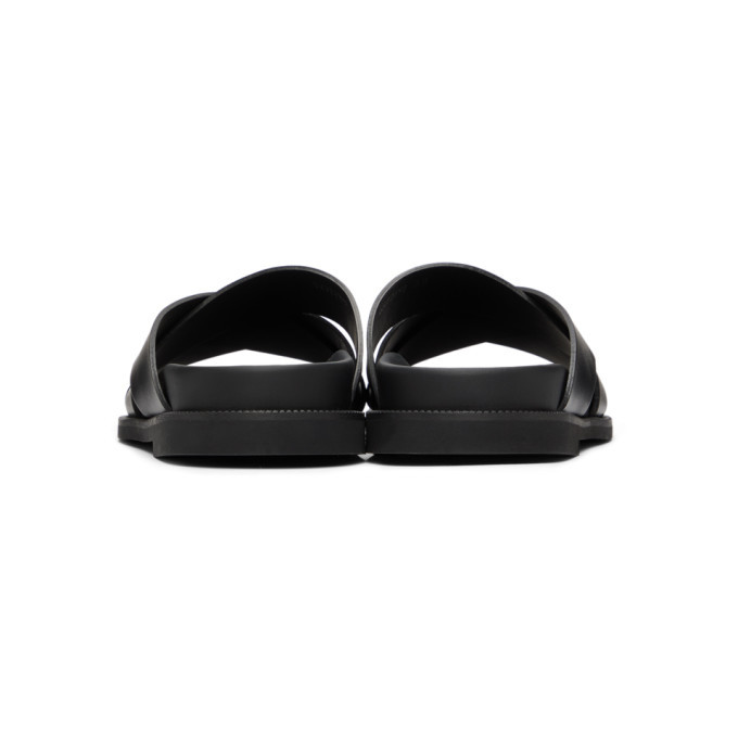 【関税込み】Valentino Garavani ブラック VLTN スライド Black VLTN Slides by Valentino Garavani on Sale