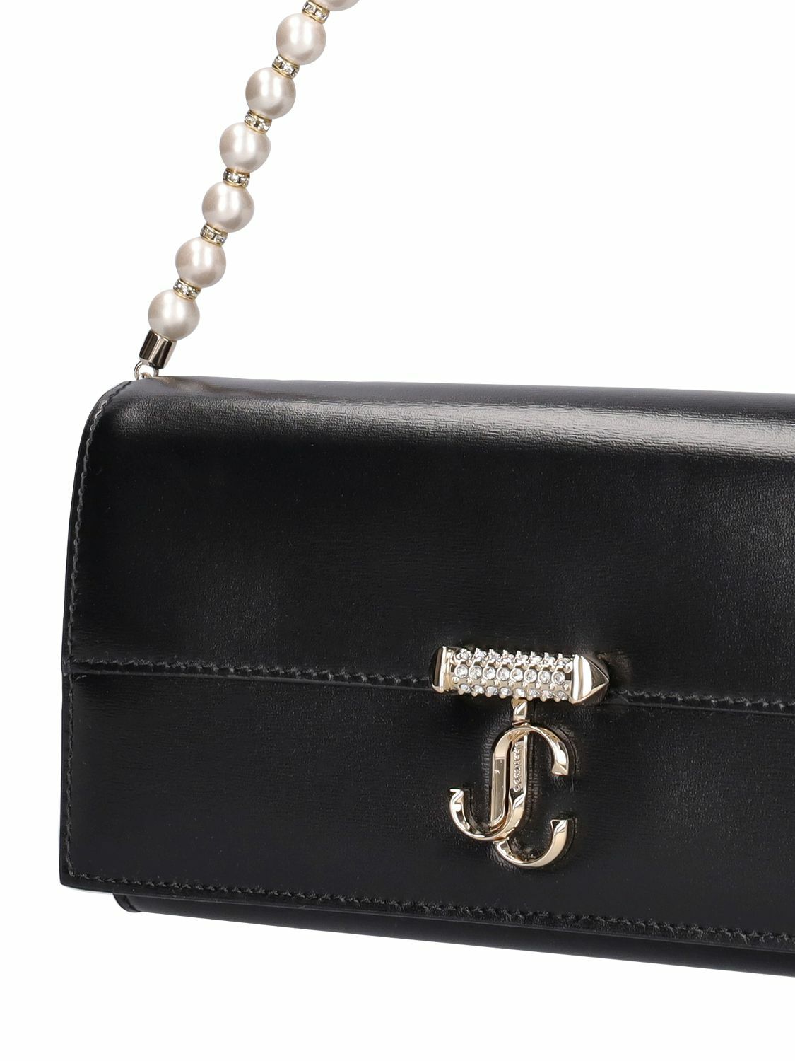 70%オフセールJIMMY CHOO AVENUE QUILTED VELVET CHAIN WALLET JIMMY CHOO Avenue Leather Wallet with chain Jimmy Choo