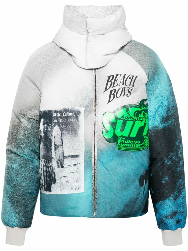 Photo: ERL Multicolour Surf Print Detachable Hood Jacket