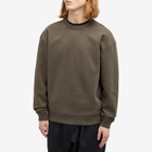 Uniform Experiment Men's Chenille Back Logo Sweatshirt in Khaki