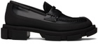 both Black Gao Loafers