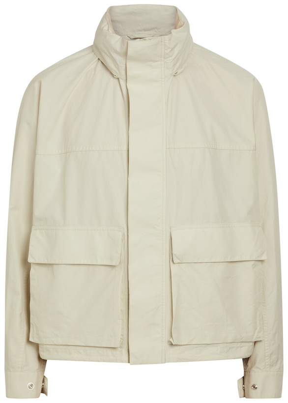Photo: Lemaire High-neck Cotton Parka Jacket Off White