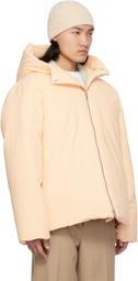 Jil Sander Pink Hooded Down Jacket