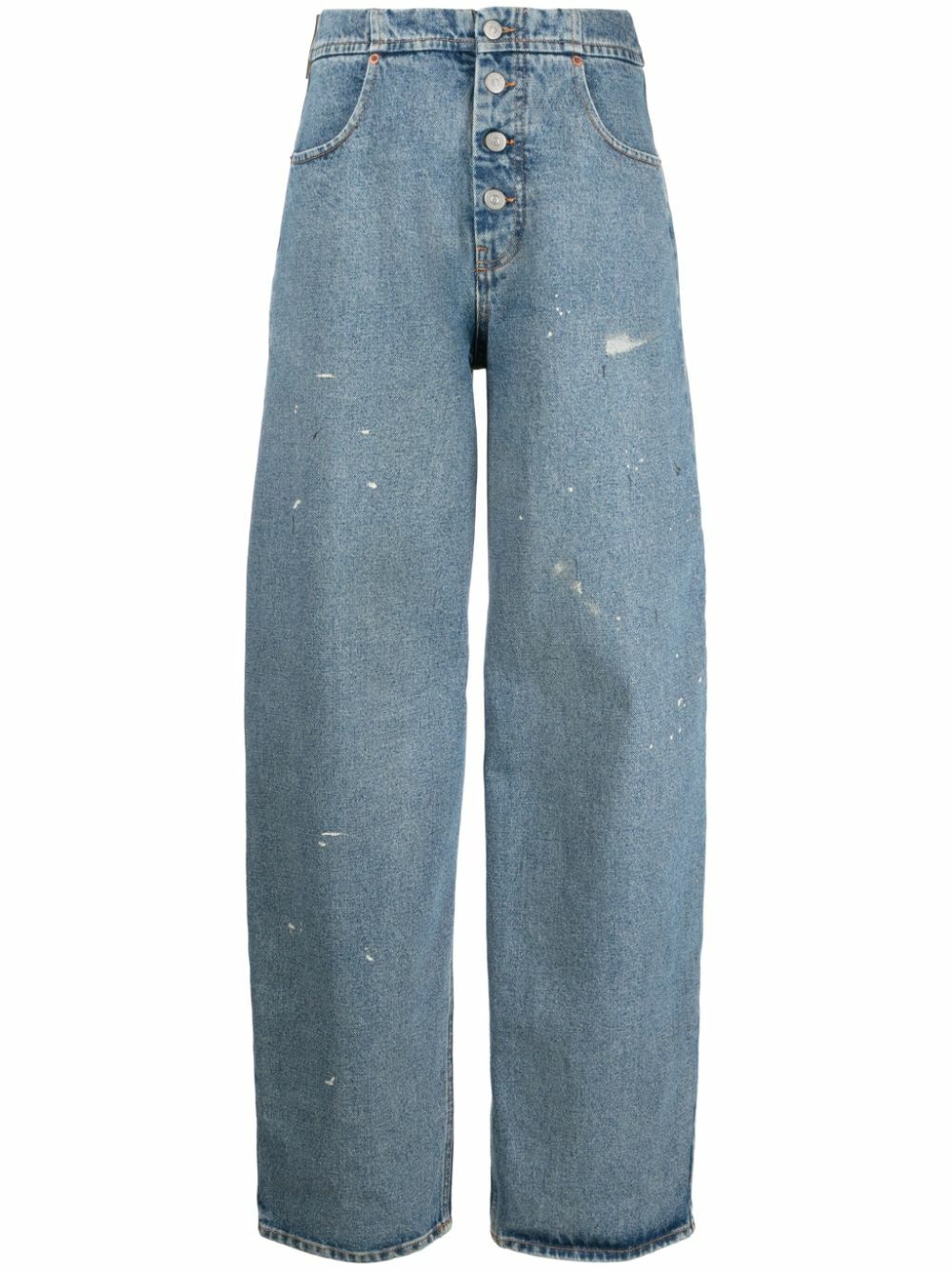 MM6 MAISON MARGIELA - Wide-leg Denim Cotton Jeans MM6 Maison Margiela