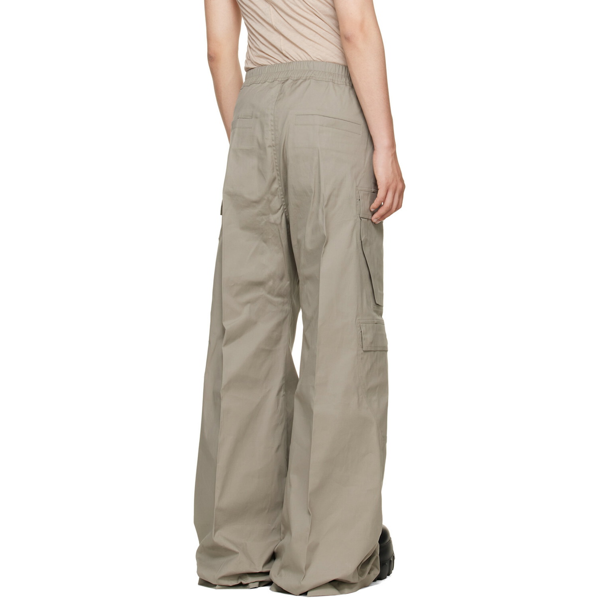 Rick Owens Taupe Tower Cargobelas Cargo Pants