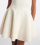 McQueen Asymmetric knitted minidress