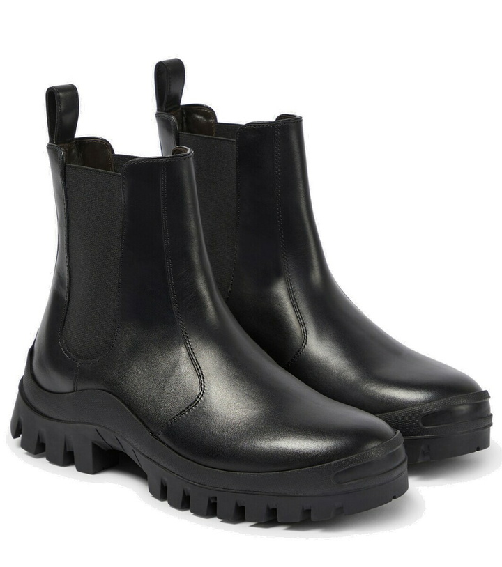 Photo: The Row Greta leather Chelsea boots