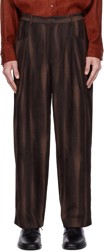 Photo: Youth Brown Structured Trousers