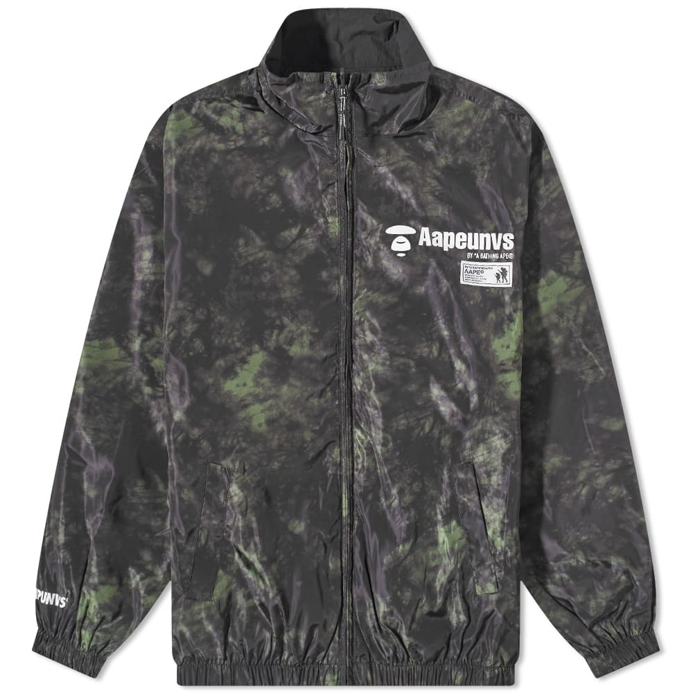 Buy Aape By A Bathing Ape men camouflage long sleeve hooded jacket  windbreaker jacket black and dark grey combo Online