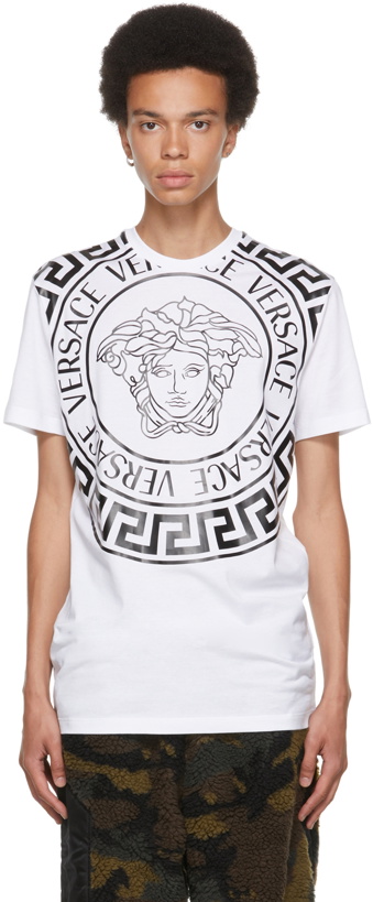 Photo: Versace White Medusa Motif T-Shirt