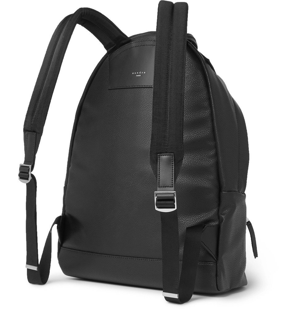 Sandro Coated Backpack - Black