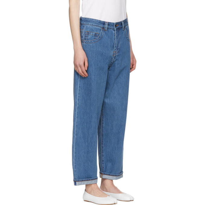Craig Green Blue Bleached Denim Jeans