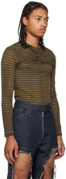 Parnell Mooney Khaki Knot Long Sleeve T-Shirt