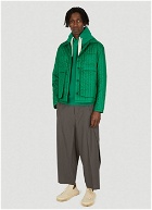 Quilted Worker Jacket in Green