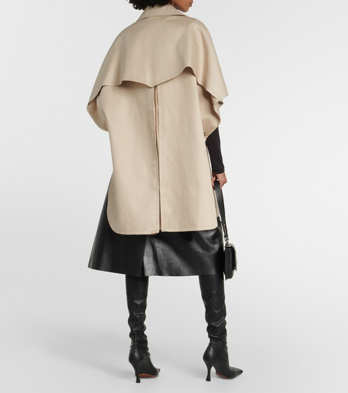 Max Mara Double-breasted cotton cape