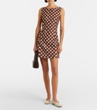 Faithfull Lydie polka-dot linen minidress