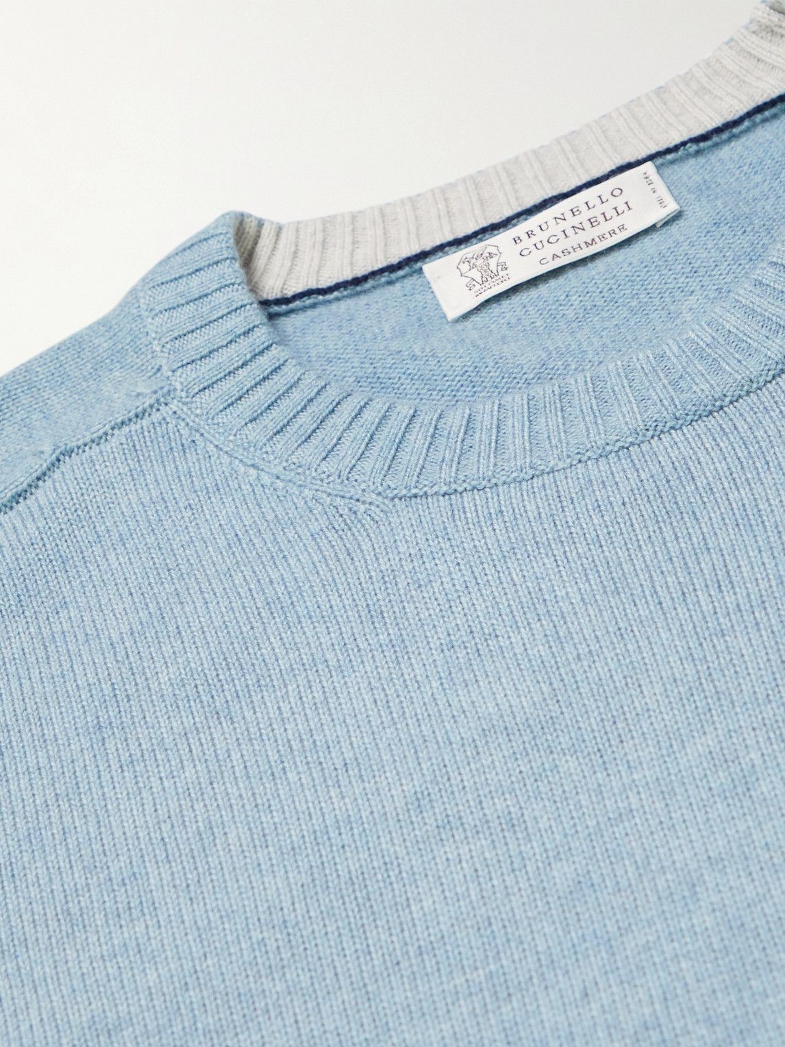 Brunello Cucinelli - Cashmere Sweater - Blue Brunello Cucinelli