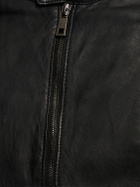 GIORGIO BRATO Brushed Leather Bomber Jacket