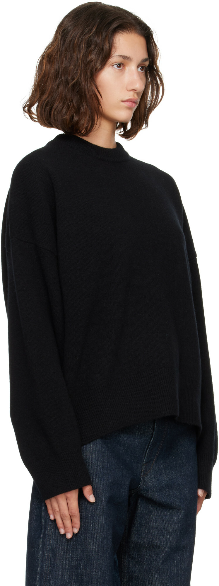 Róhe Gray Classic Crewneck Sweater