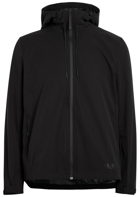 Photo: Rains Mito Water-repellant Hooded Shell Jacket Black