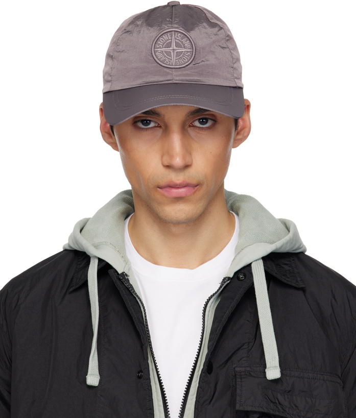 Photo: Stone Island Taupe 9100011 Nylon Metal ECONYL Cap