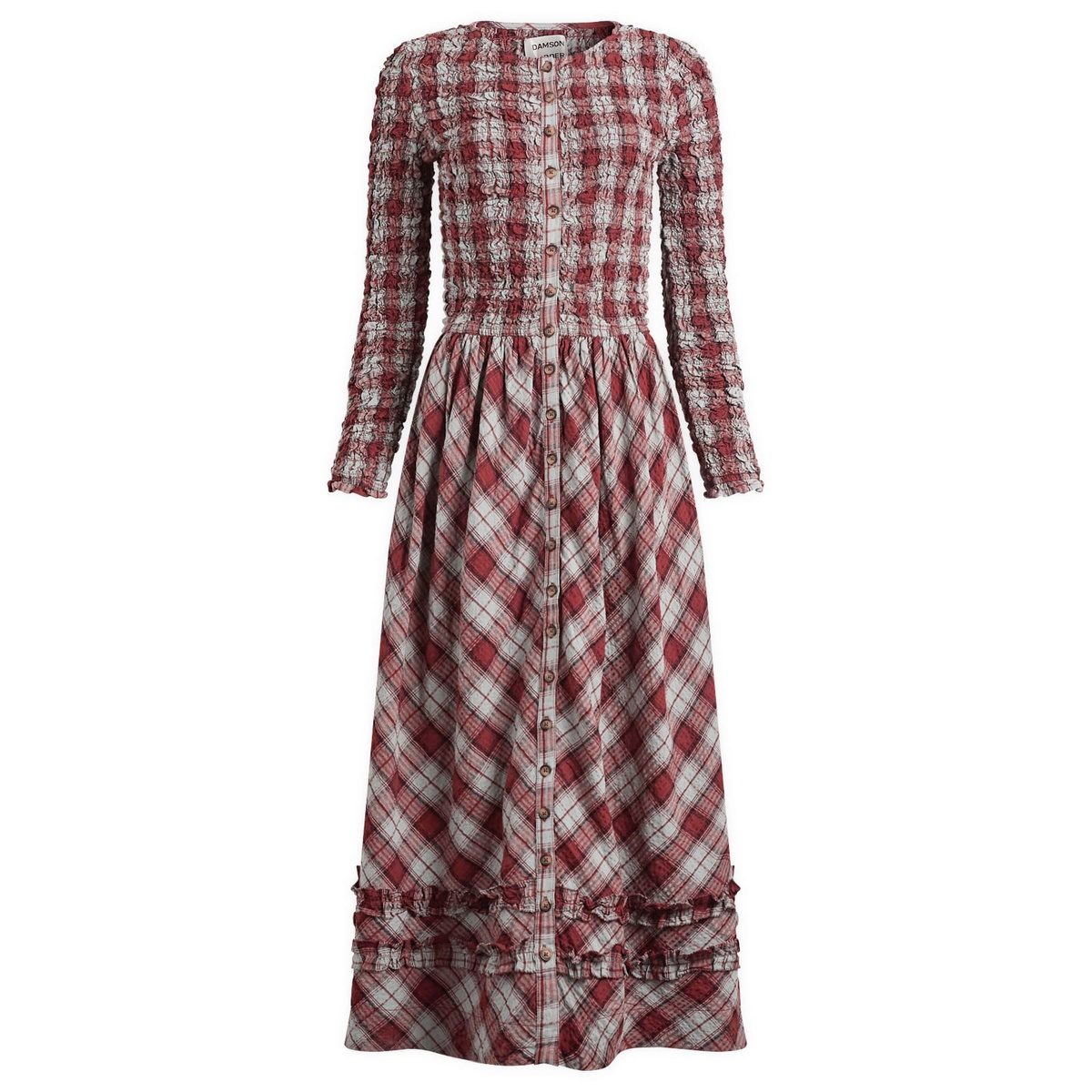 Damson Madder Women's Posey Cardi Midi Dress in Blue