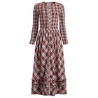 Damson Madder Women's Posey Cardi Midi Dress in Blue
