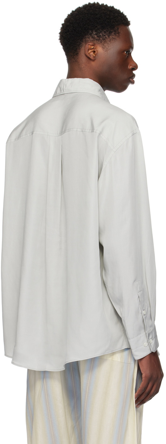 LEMAIRE Gray Double Pocket Shirt Lemaire