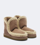 Mou 18 shearling-lined suede ankle boots