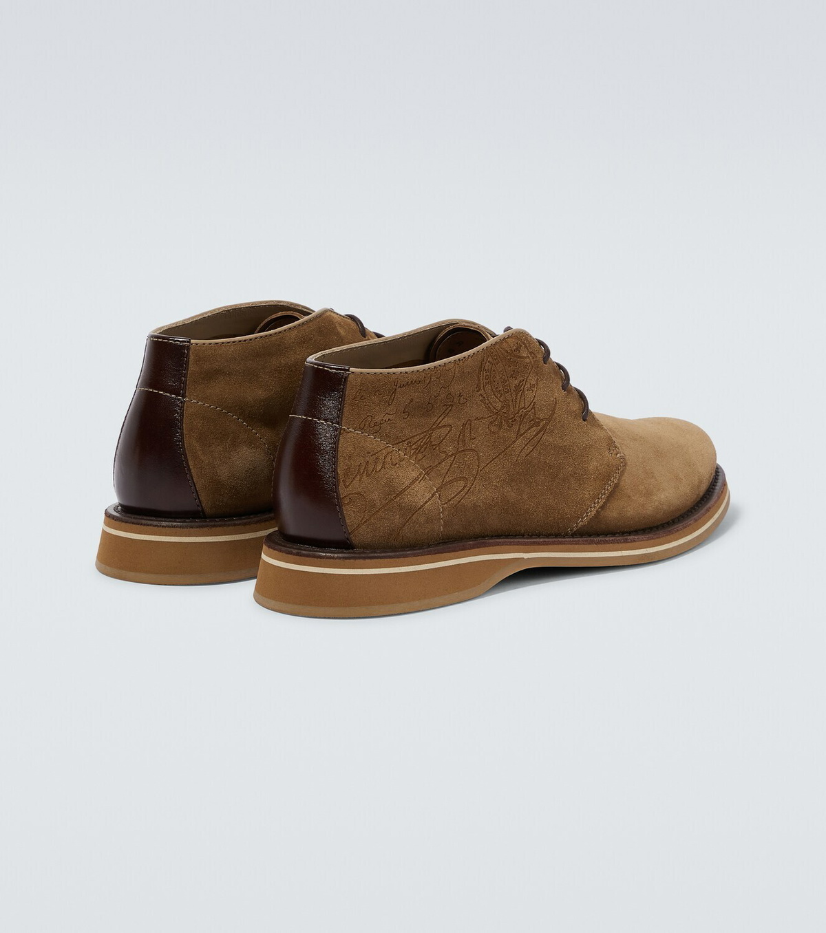 Berluti Scritto suede Derby shoes