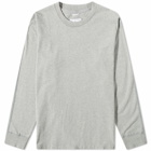 Reigning Champ Men's Long Sleeve Midweight Jersey T-Shirt in Heather Grey