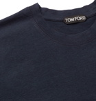 TOM FORD - Slim-Fit Lyocell and Cotton-Blend Jersey T-Shirt - Blue