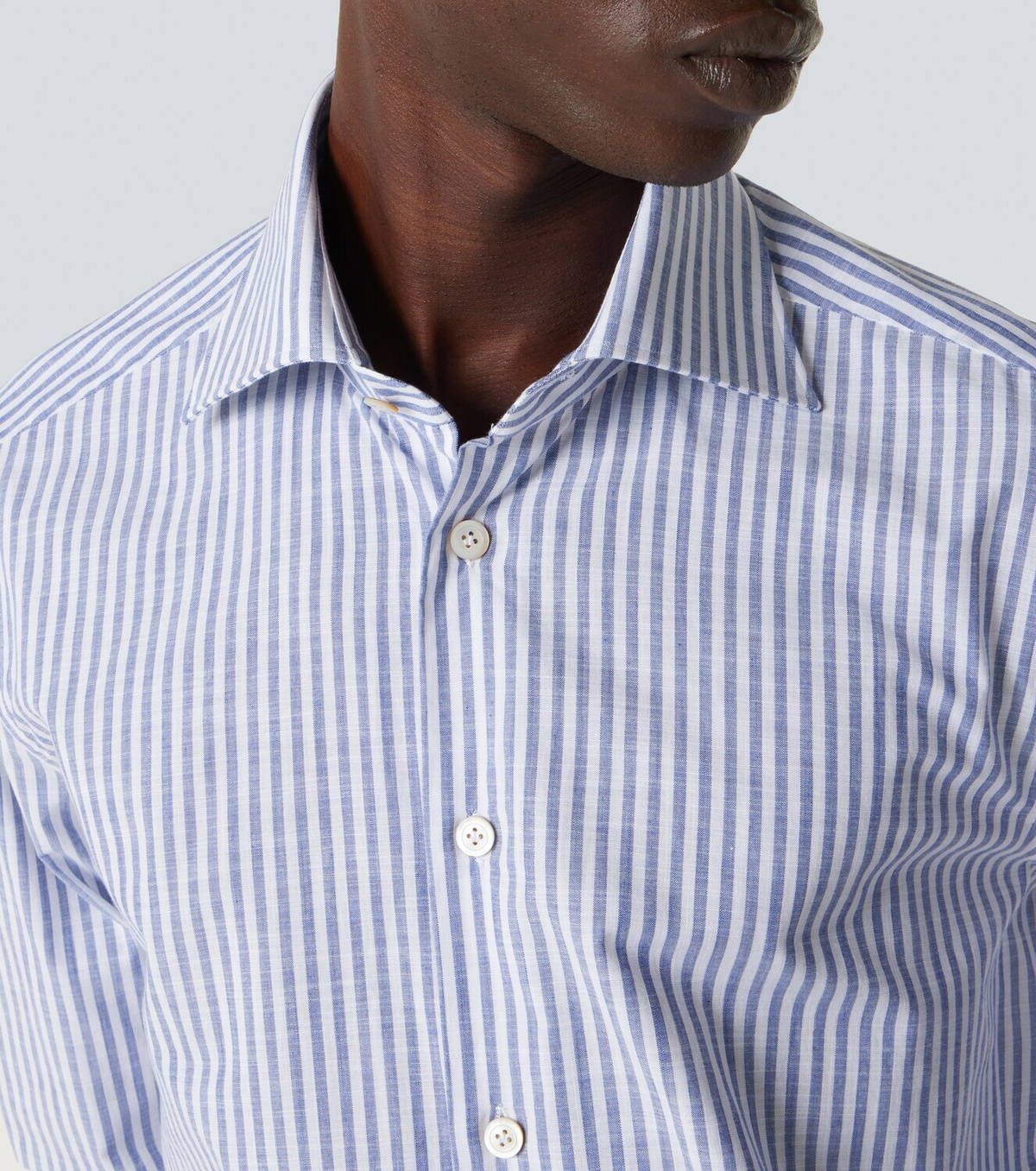 Kiton Striped cotton shirt