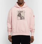 Cav Empt - Printed Loopback Cotton-Jersey Hoodie - Men - Pink