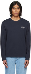 A.P.C. Navy Olivier Long Sleeve T-Shirt