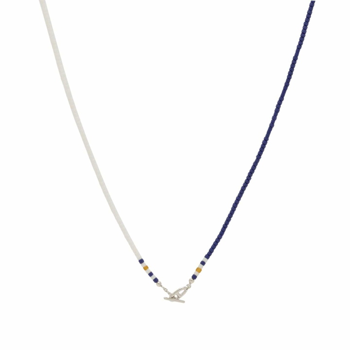 Photo: Miansai Men's Avi Necklace in Blue/White/Amber
