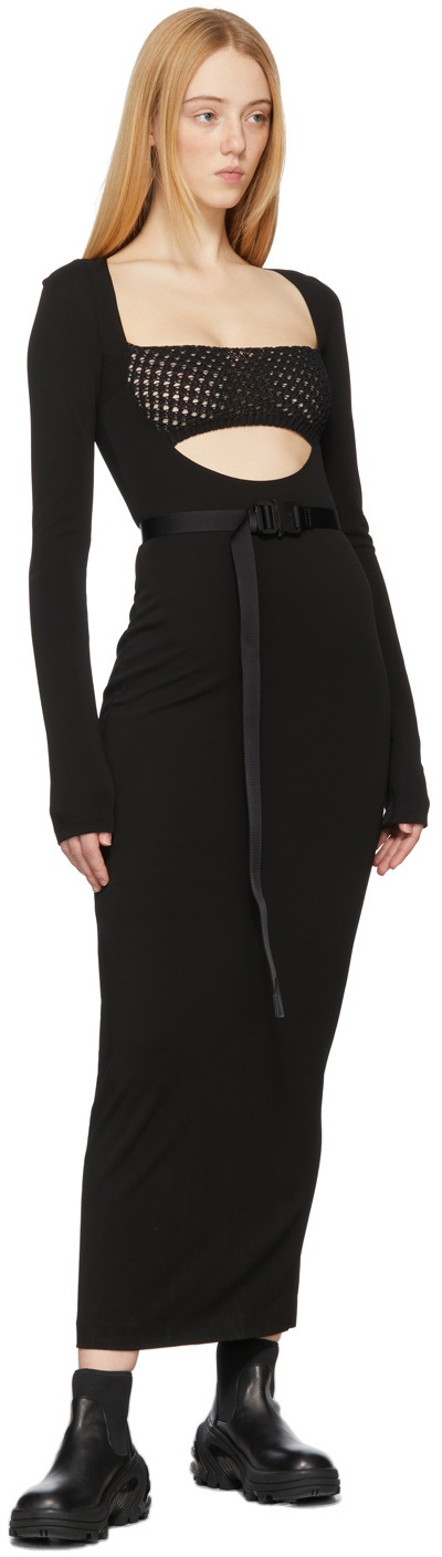 1017 ALYX 9SM Black Macrame Long Dress