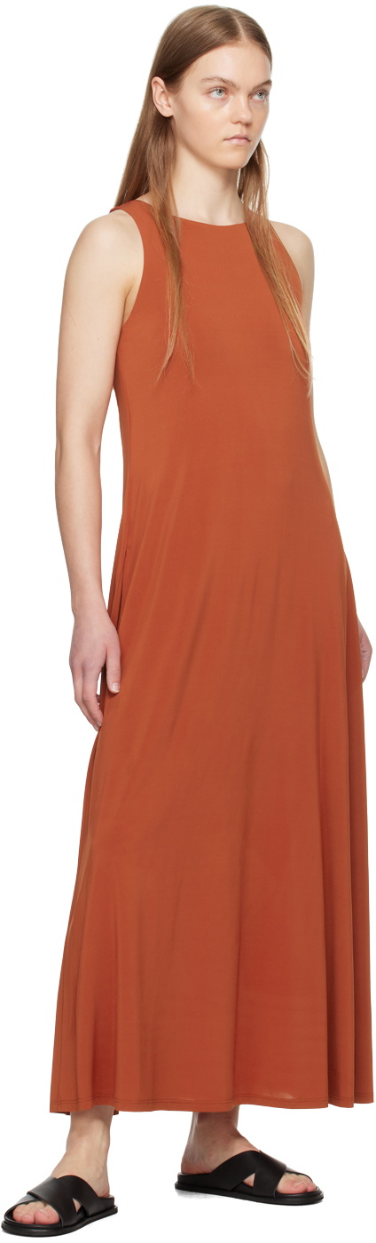 Max Mara Leisure Orange Tiro Maxi Dress