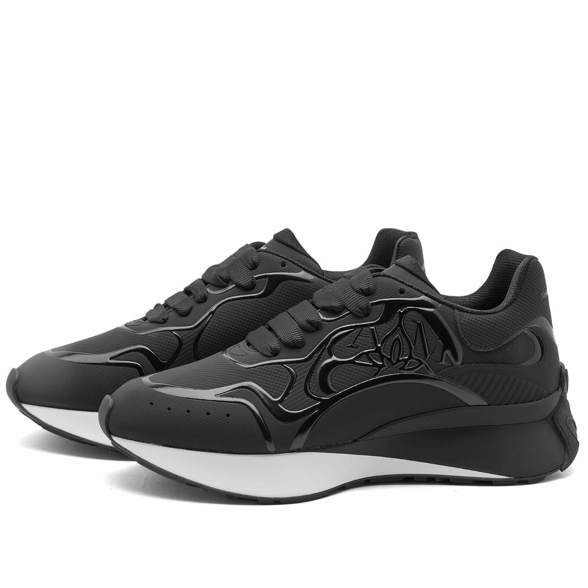 mcq alexander mcqueen Platform Plimsoll Trainers Shoes Sneakers Size 4  Black... | eBay