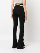 ANDREADAMO - Stretch Knit Cut-out Flared Trousers