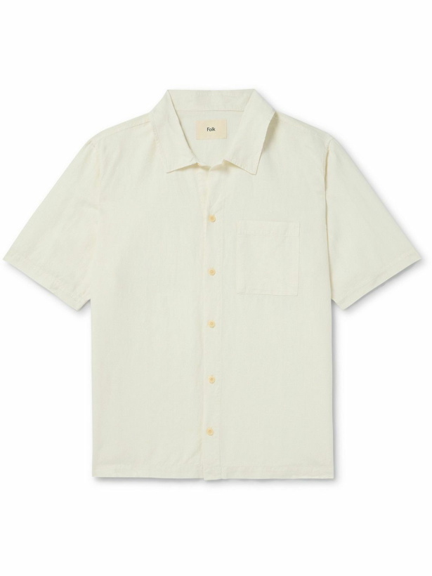 Photo: Folk - Gabe Linen and Cotton-Blend Shirt - Neutrals