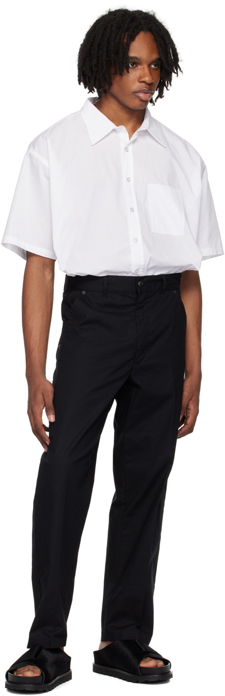 Izzue Black Loose-Fit Trousers