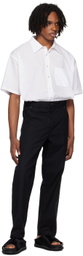 Izzue Black Loose-Fit Trousers