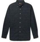 Beams Plus - Button-Down Collar Checked Cotton-Twill Shirt - Blue